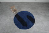 Round Moroccan wool 5.1 Feet - round rug