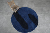 Round Moroccan wool 5.1 Feet - round rug