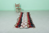 Moroccan Berber Rug with Diamond Pattern - 2.2 X 5.9 Feet