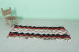 Moroccan Berber Rug with Diamond Pattern - 2.2 X 5.9 Feet