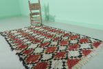 Moroccan berber rug 3.2 X 5.6 Feet - Boucherouite Rugs