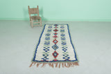 Moroccan berber rug 2.7 X 6.5 Feet - Boucherouite Rugs