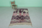 purple moroccan rug 3.5 X 5.3 Feet