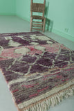 purple moroccan rug 3.5 X 5.3 Feet