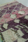 purple moroccan rug 3.5 X 5.3 Feet