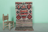 Antique azilal Rug 2.3 X 5.6 Feet - long runner rug