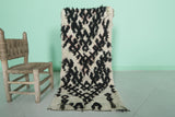 Moroccan Berber Rug | 1.8 X 4.6 Feet Handwoven Masterpiece