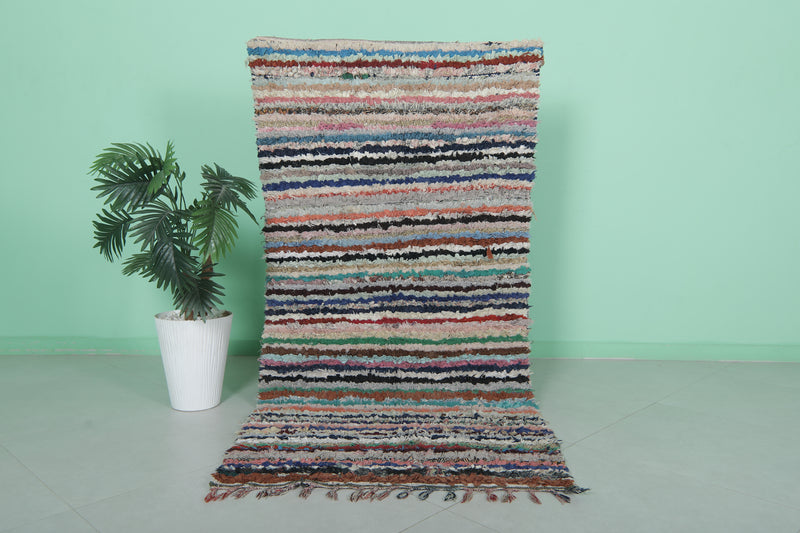 Striped Vintage Rug - Handwoven Classic Style | 3 x 6.1 Ft