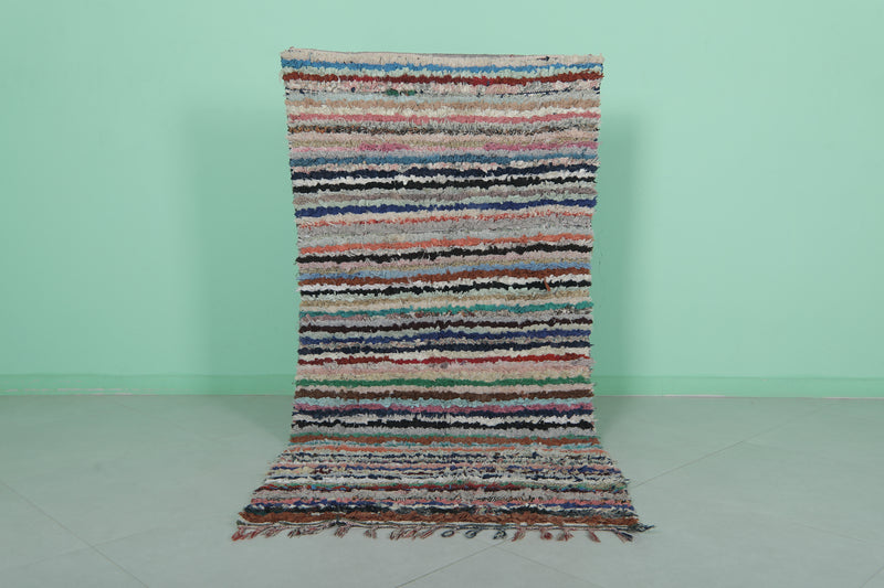 Striped Vintage Rug - Handwoven Classic Style | 3 x 6.1 Ft