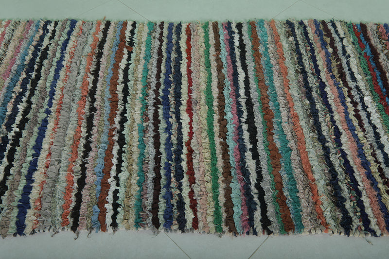 Striped Vintage Rug - Handwoven Classic Style | 3 x 6.1 Ft