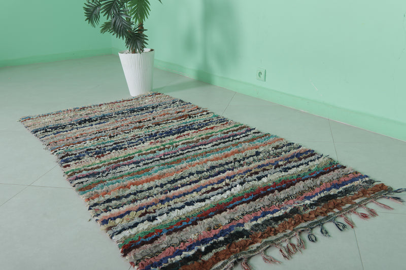 Striped Vintage Rug - Handwoven Classic Style | 3 x 6.1 Ft