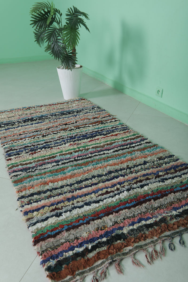 Striped Vintage Rug - Handwoven Classic Style | 3 x 6.1 Ft