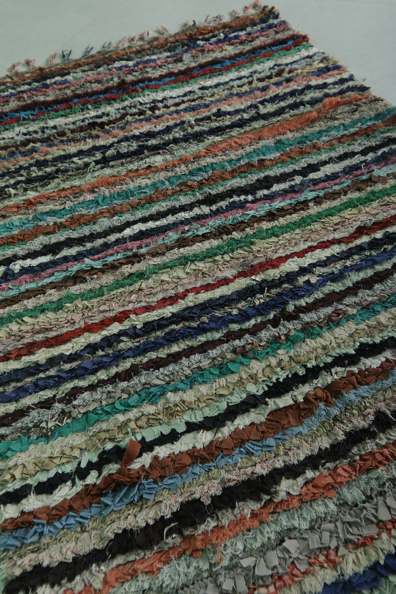 Striped Vintage Rug - Handwoven Classic Style | 3 x 6.1 Ft