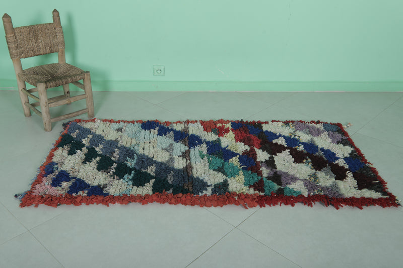 Colorful Moroccan Runner 2.6 X 5.6 Feet - Runner moroccan rugs