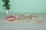 Moroccan vintage rug 4.2 x 7.9 Feet