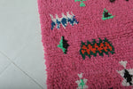 Pink moroccan rug 5 X 4.8 Feet - azilal rug