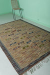 Handwoven kilim 4.9 ft x 8.3 ft