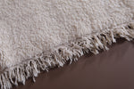 Luxurious Moroccan Wool Rug - 5.1 x 8.4 FT | Handwoven Ivory Area Rug - beni ourain rug