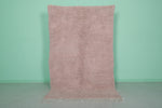 Moroccan Berber Rug 5 x 9.7 ft Pastel Pink Rug - Beni ourain rugs