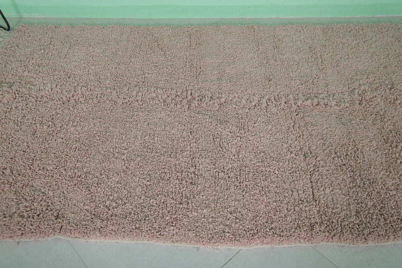 Moroccan Berber Rug 5 x 9.7 ft Pastel Pink Rug - Beni ourain rugs