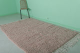 Moroccan Berber Rug 5 x 9.7 ft Pastel Pink Rug - Beni ourain rugs