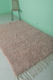 Moroccan Berber Rug 5 x 9.7 ft Pastel Pink Rug - Beni ourain rugs