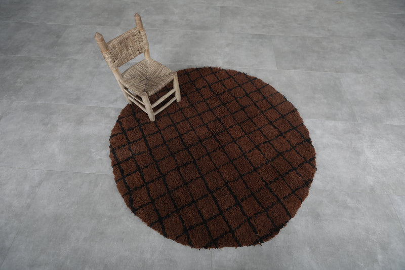 Round Moroccan wool 5.1 Feet - round rug