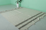 Handwoven Moroccan Rug 6.2x7.5 FT - Natural Wool Design