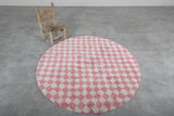 Round Moroccan wool 5 Feet - round rug