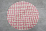 Round Moroccan wool 5 Feet - round rug