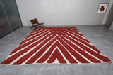 Moroccan red rug 10.2 X 11.9 Feet