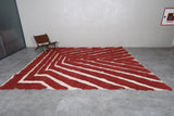 Moroccan red rug 10.2 X 11.9 Feet