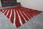 Moroccan red rug 10.2 X 11.9 Feet