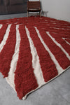 Moroccan red rug 10.2 X 11.9 Feet