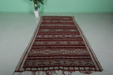 Vintage Moroccan Kilim 5.5 FT X 10.2 FT