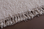 Cozy Moroccan Wool Rug - 2.9 x 4.6 FT | Handwoven Ivory Accent Rug