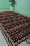 Vintage Moroccan Kilim 5.5 FT X 10.2 FT