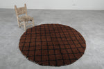 Round Moroccan wool 5.1 Feet - round rug