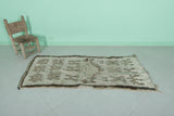 Vintage moroccan runner rug 2.7 FT X 5.9 FT