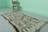 Vintage moroccan runner rug 2.7 FT X 5.9 FT