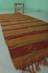 Moroccan Striped Kilim Rug 2.6 x 7.2 Feet