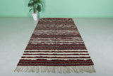 Berber Handira Stripe Moroccan kilim 5 FT X 8.4 FT