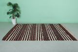 Berber Handira Stripe Moroccan kilim 5 FT X 8.4 FT