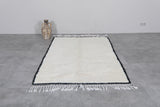 handmade beni ourain rug 4.5 X 6.5 Feet - minimalist design