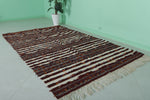 Berber Handira Stripe Moroccan kilim 5 FT X 8.4 FT