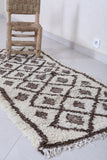 Moroccan rug 2.5 X 5.4 Feet - Boucherouite Rugs