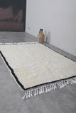 handmade beni ourain rug 4.5 X 6.5 Feet - minimalist design