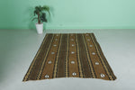 Handwoven Kilim 4.9 FT X 6.7 FT