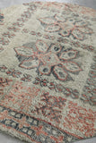 Round Moroccan Wool Rug 6 Feet – Vintage Floral Pattern