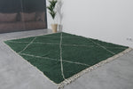 Custom striped Moroccan rug - Handmade Green Berber rug - custom moroccan rugs